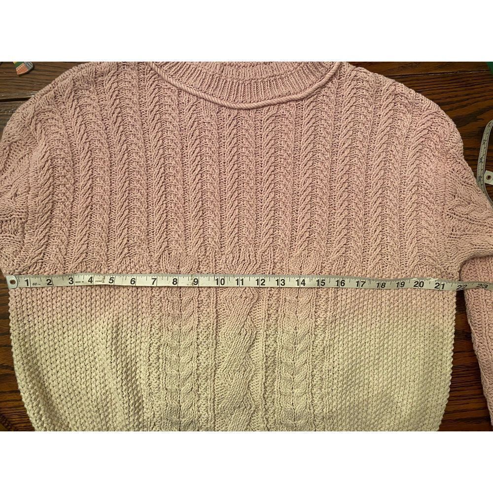 Anthropologie- Anthropologie Marci Dip Dye Cable Knit Ombre Sweater - Picture 8 of 12
